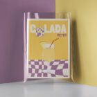 Affiche Illustration Cocktail Retro Pina Colada