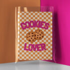 Affiche Illustration Retro Colorée Cookies Lover