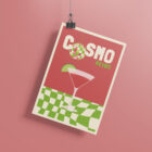 Affiche Illustration Cocktail Retro Cosmo