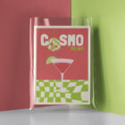 Affiche Illustration Cocktail Retro Cosmo