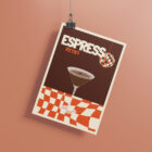 Affiche Illustration Cocktail Espresso Martini