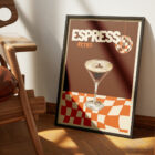 Affiche Illustration Cocktail Espresso Martini