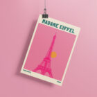 Affiche illustration, Tour Eiffel Paris