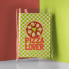 Affiche Illustration Retro Food Pizza Lover