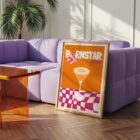 Affiche Illustration Cocktail Retro Pornstar Martini