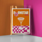 Affiche Illustration Cocktail Retro Pornstar Martini