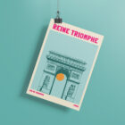 Affiche illustration Arc de triomphe Paris