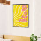 Affiche Illustration Soleil You are my Sunshine