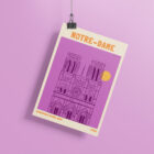 Affiche Illustration Notre-Dame Paris