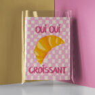 Affiche Illustration Croissant Paris