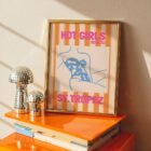 Affiche Illustration colorée à rayures maillot de bain